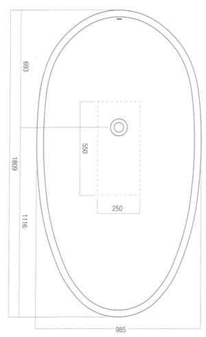 Agape Spoon XL Badkar
